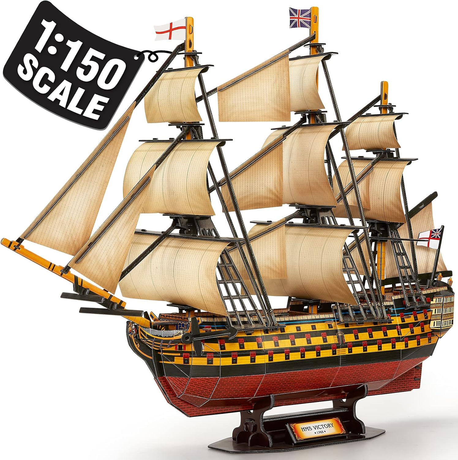 CubicFun 3D 189 Parça Puzzle HMS Victory Donanma Gemisi