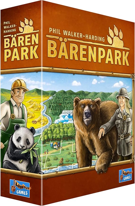 Barenpark Board Game | Tile Placement Strategy Game | Fun Zoo Animal Themed Puzzle Game for Adults and Kids | Ages 8+ | 2-4 Players | Average Playtime 30-45 Minutes | Made by Lookout Games
