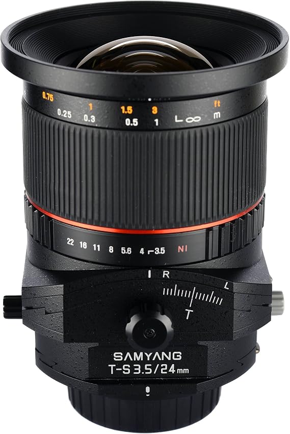 Samyang Tilt-Shift SYTS24-S 24mm f/3.5 Tilt Shift Lens for Sony Alpha