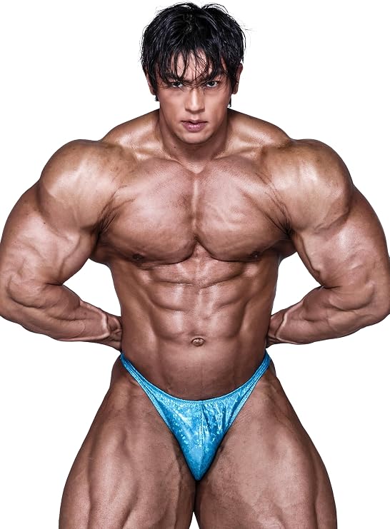 FIED Bodybuilding Posing Trunks Handmade in Korea, Competition-Ready - HOLOGRAM