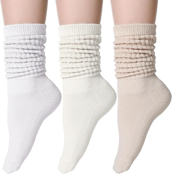 Geyoga 3 Pairs Slouch Socks for Women