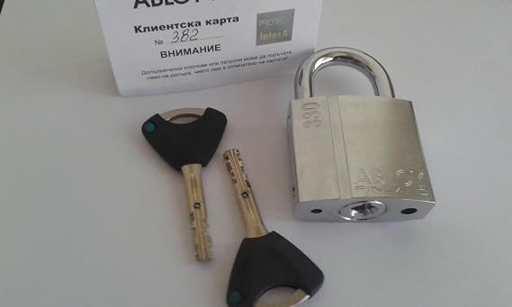 ABLOY PL330T PROTEC2 Brass Padlock Shackle Clearance 25mm