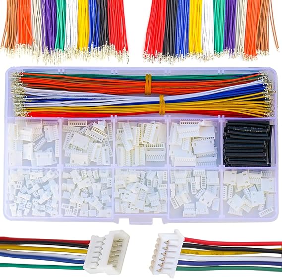 PicoBlade 1.25mm Pitch with 28AWG Pre-Crimped Cables, Compatible with Molex 1.25mm Male Female Connector MX 1.25mm Male Female Connector 2/3/4/5/6/7/8/9/10 Pin Housing (JTS-MX1.25-MF)