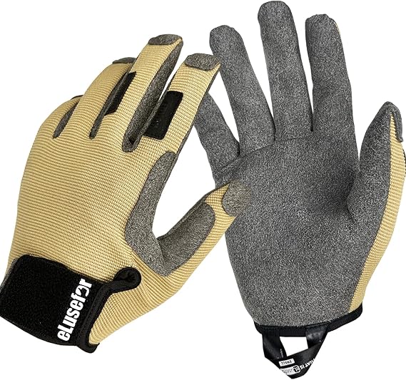 Dexterity Upgraded Utility Gloves Seamless Wrap-Fingers Design & Knuckle Touchscreen Capability