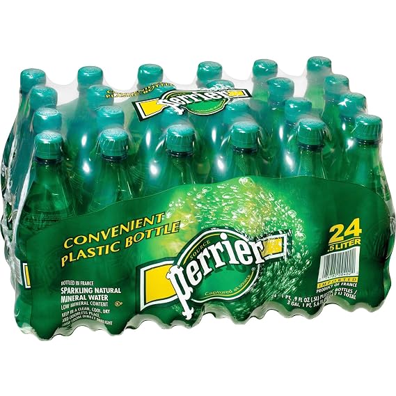 Perrier Mineral Water, .5 Liter, Portable Plastic Bottles, 24/CT, GN