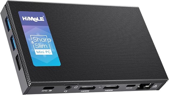 Mini PC Mini Quieter 4C 12th gen N100 up to 3.4GHz Fanless PC 16GB 512GB Micro Computer with Dual LAN, 2.4/5G Wi-Fi, M.2 SSD Support Full-featured USB-C, 4K Triple Display Output | N100 up to 3.4GHz, 16GB memory, 512GB SSD, Dual HDMI+USB-C triple 4K, Windows/Linux/Debian, Wi-Fi 5, Gigabit LAN