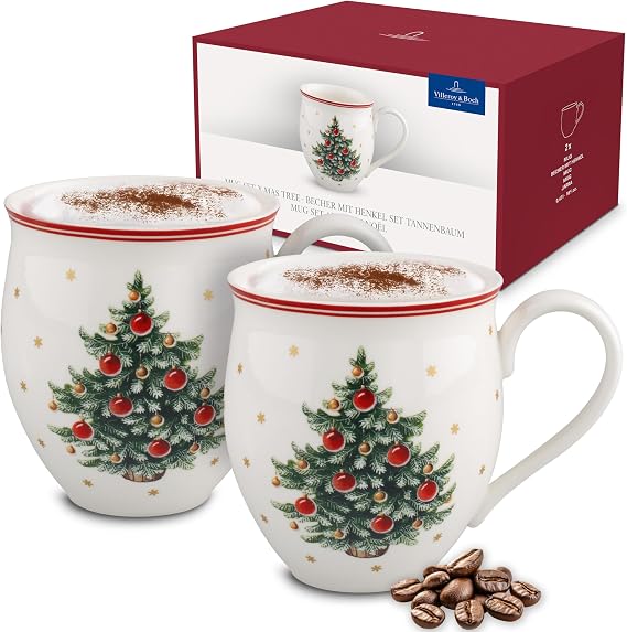 Villeroy & Boch Delight 2-Piece Mug Set, X Mas Tree