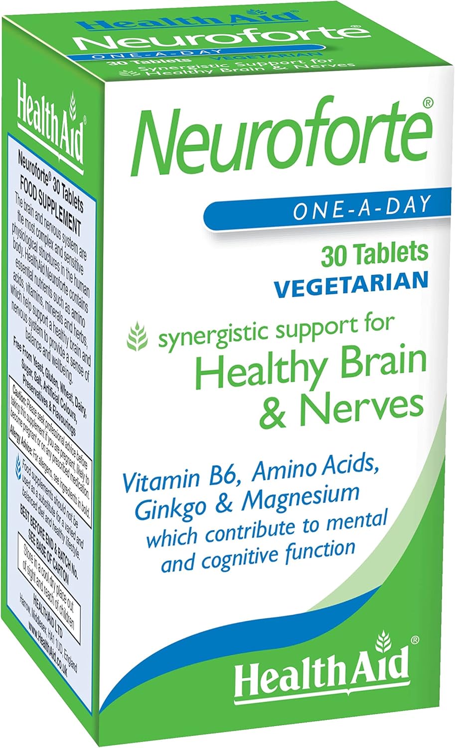 HealthAid NeuroForte (Amino Acid, B Vitamin Complex) Tablets 30