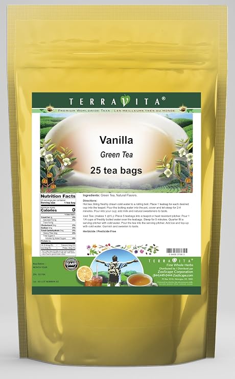 Vanilla Green Tea (25 tea bags, ZIN: 531106)