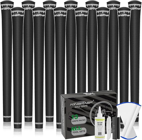 Golf Grips,13 Pack Rubber Grips,High Traction & Feedback,Complete Repair Kits