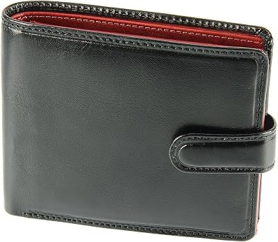 Visconti TR-35 Classic Tri Fold Wallet Coin ID Holder Black