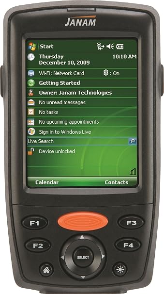 Janam XM66W-0NAKBV00 Rugged Mobile Co MPuter, XM66, WLAN 802.11A/B/G, Bluetooth, Windows Embedded Handheld 6.5, 256 MB Memory