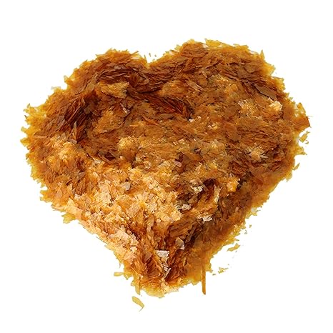 lovermusic Yellow Super Blonde Shellac Flakes Replacement for Furniture Surface Repairing