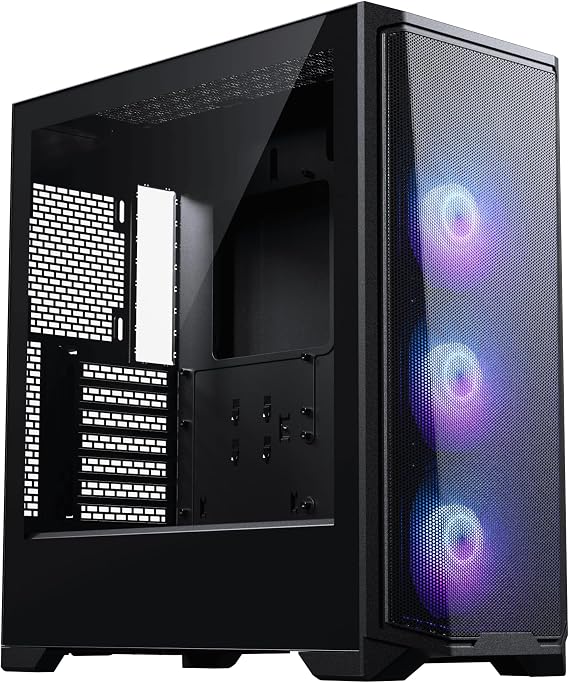 Phanteks Eclipse G370a High Airflow PC Gaming Chassis W/3 ARGB Fans, Black