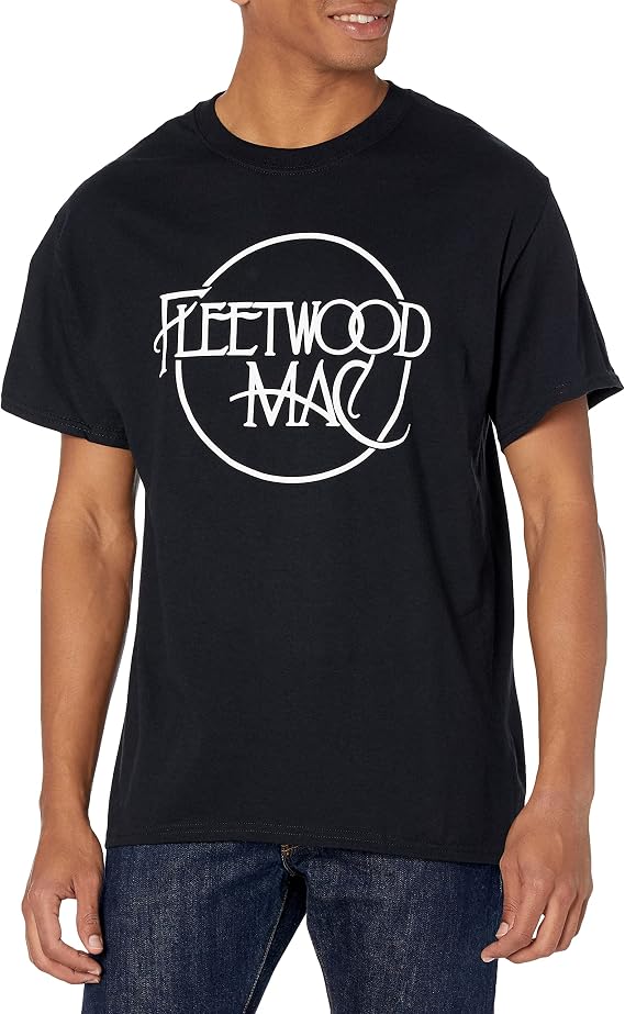 Fleetwood Mac Unisex Adult Official Fleetwood Mac Black Logo T-Shirt