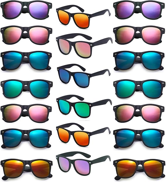 Eyegla Wholesale Sunglasses Bulk Adults Party Sunglasses 80s Glasses Shades Costume Eyewear Set-10 Pack