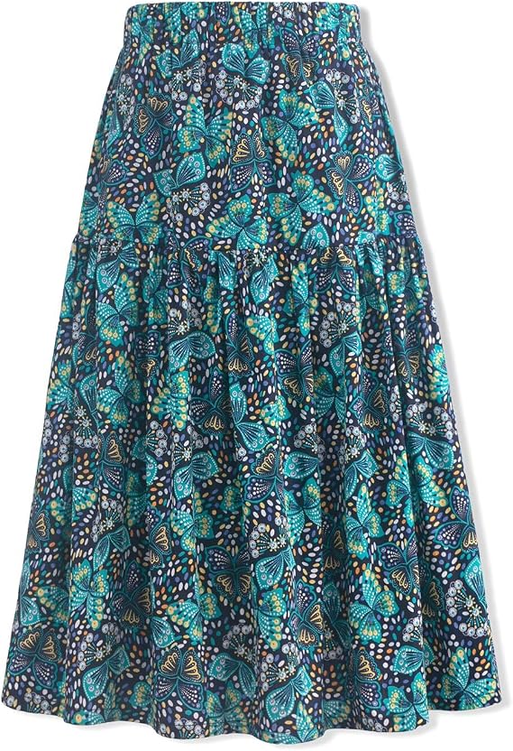 Floral Long Skirt for Girls Toddler & Kids & Teens II Girl's A-Line Maxi Skirts