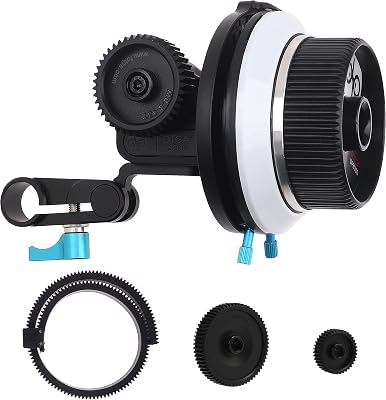 Fotga DP3000 Compact Single 15mm Rail AB Stops Lens Follow Focus Lever Camera Focus Puller Angel Adjustable for DSLR Mirrorless Video Camera Video Making Filmmaking