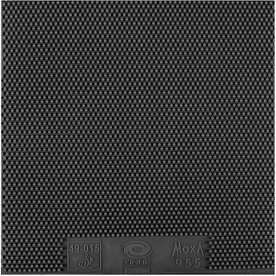 Galaxy/Milky Way 955 Long Pips-Out Table Tennis (Ping Pong) Rubber Without Sponge (Topsheet, OX) (Black)