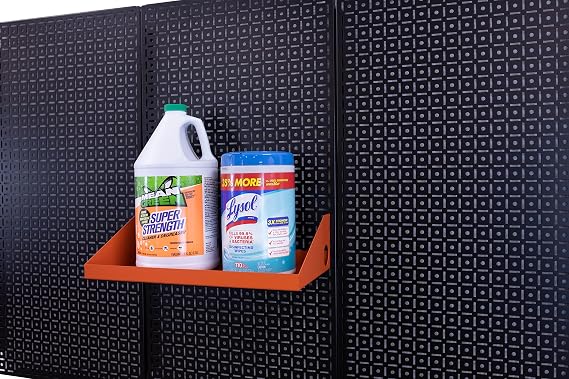 OmniWall 8"x16" Impact Shelf for Wall Storage On The Metal Pegboard System