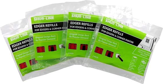 Shur-Line 2001046 Replacement Pad Bundle for Corner Painter and Edger 3.75 x 4.75 Inches (8 Pads Included)