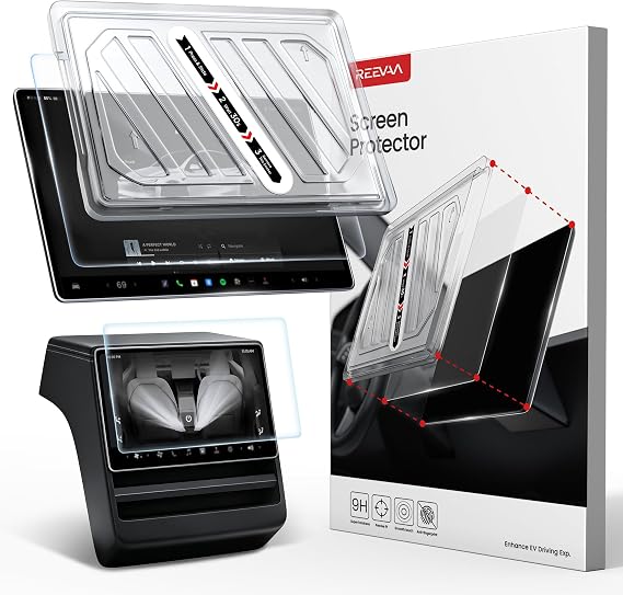 REEVAA Tesla Screen Protector for Model Y Juniper 2025, 15.42" Matte, 2PCS