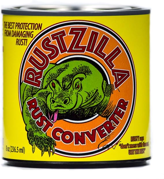 RUSTZILLA 856557004226 Rust Converter and Remover, Professional Strength for All Metals Including Stainless Steel, Steel, Cast-Iron, 32 oz.