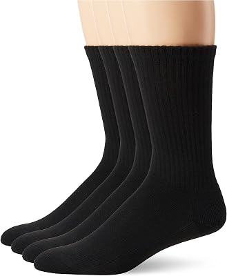 MediPeds womens Xs Memory Cushion Crew Socks, 4-pack