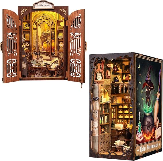 Fsolis Book Nook Kit Magic and Bookshop