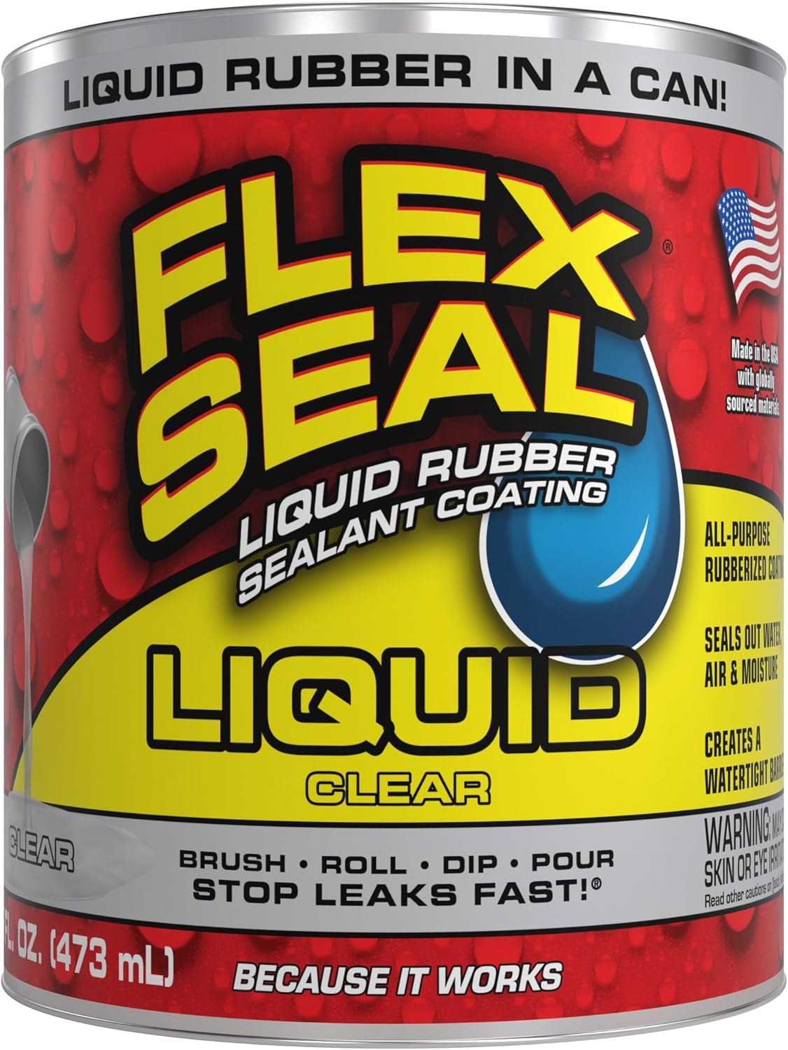 Flex Seal Liquid Large 16oz Black 16 Ounces LFSCLRR16 1