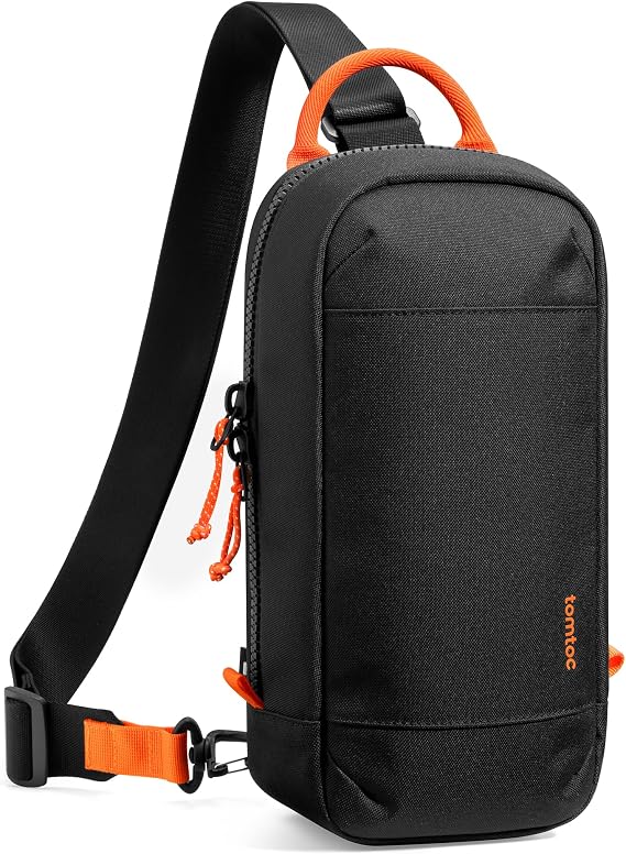 tomtoc Sling Carrying Bag for Nintendo Switch 2 with 8 Game Card Slots | Protective Crossbody Chest Bag with Organized Storage for Console, Controllers and Accessories, Gaming Pouch for Daily Travel