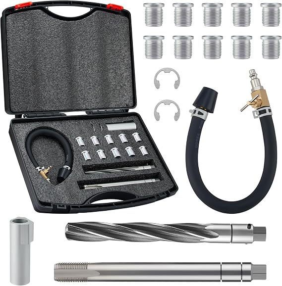 38900 Two Valve Triton Tool Kit Spark Plug Thread Repair Kit Foolproof Repair System Fits for 1996-2003 Triton 4.6L 5.4L 6.8L V10 Two Valve Engines