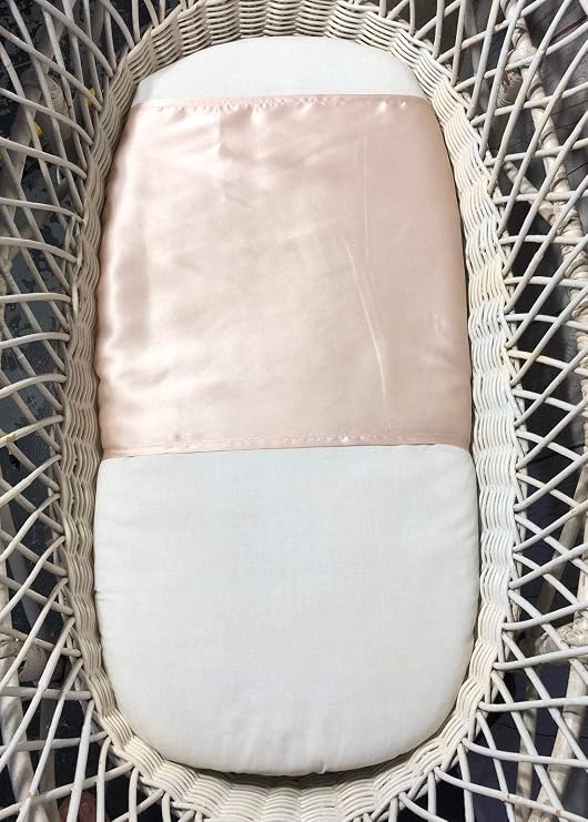 13 x 30 inch Mulberry Silk Slip for Bassinet/Crib, Gold, Washable