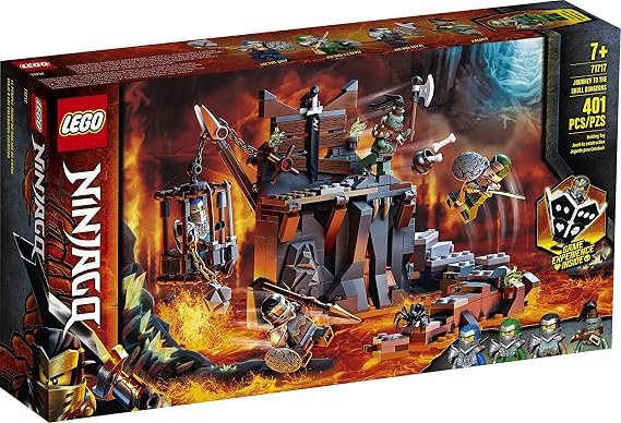 LEGO NINJAGO Journey to The Skull Dungeons 71717 Ninja Playset Building Toy for Kids Featuring Ninja Action Figures (401 Pieces)