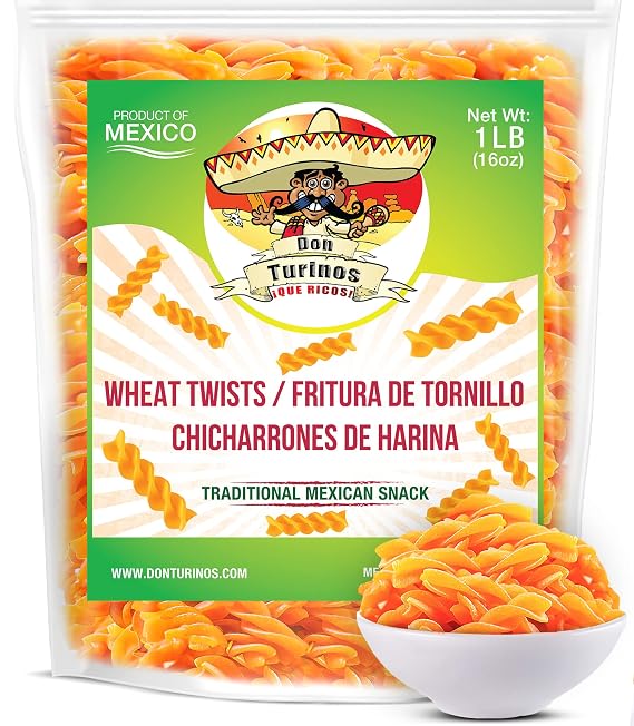 Duros Wheat Twists Pasta 1LB for Making Cinnamon Twists Duritos Snack