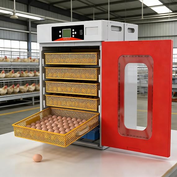 400-Egg Capacity Automatic Incubator, Drawer Design, Provides Consistent Heat and Humidity with Auto-Turning for High-Yield Hatching Success
