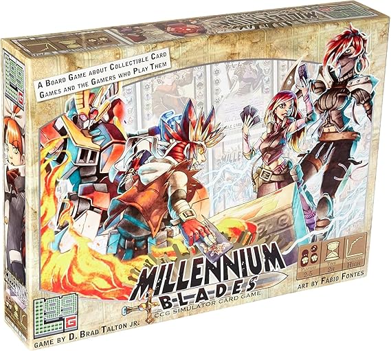 Level 99 Games Millennium Blades Board Game | CCG Simulator Game | Strategy Game for Adults and Kids | Ages 14+ | 2-5 Players | Average Playtime 120-180 Minutes | Made by Level 99 Games