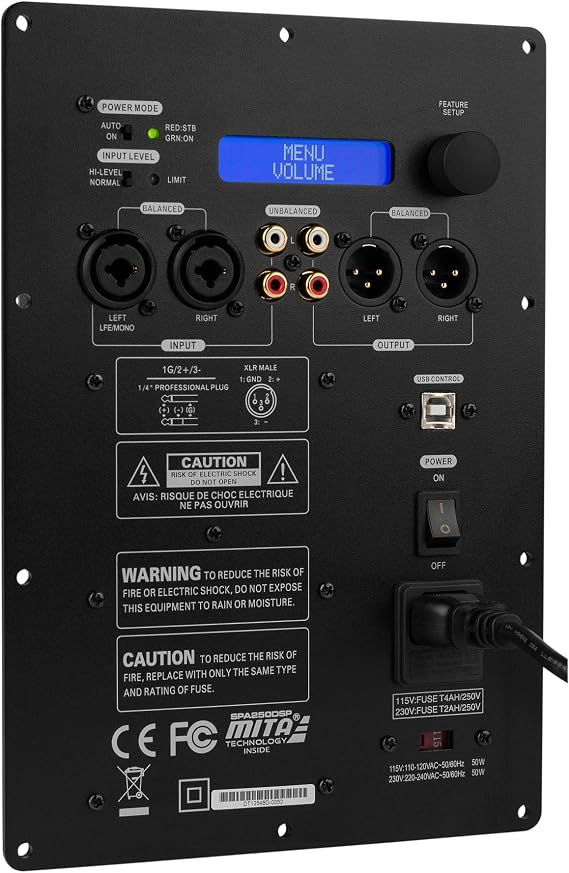 Dayton Audio SPA250DSP 250W Subwoofer Plate Amplifier with DSP