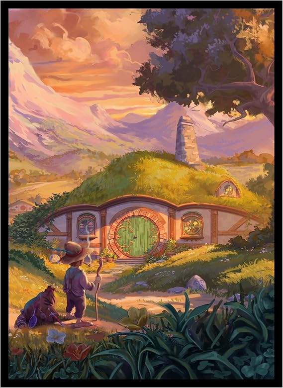 100ct Matte TCG/MTG Card Art Sleeves (Halfling Tranquility V1)