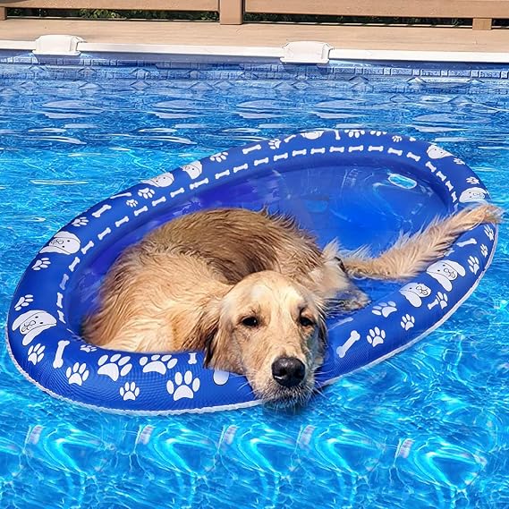 Apipi 30" x 49" Upgraded Tear-Resistant Stable Support Large Dog Pool Float