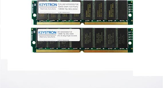 256MB 2x128MB 72pin 50ns EDO SIMM Ram Max Memory Kit for Amiga Phase5 Blizzard 1230, 1240 with SCSI Kit IV