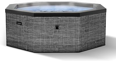 Foam Hot Tubs Flint Gray, 6 Person | Octagon | Standard
