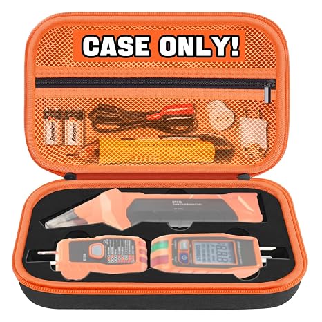 Case for Klein Tools ET310/80041/RT250 Electrical Test Tools(CASE ONLY) | Precut Custom Foam Holds Circuit Finder, GFCI Tester & Outlet Repair Tools, DIY Enthusiasts & Household Maintenance Work