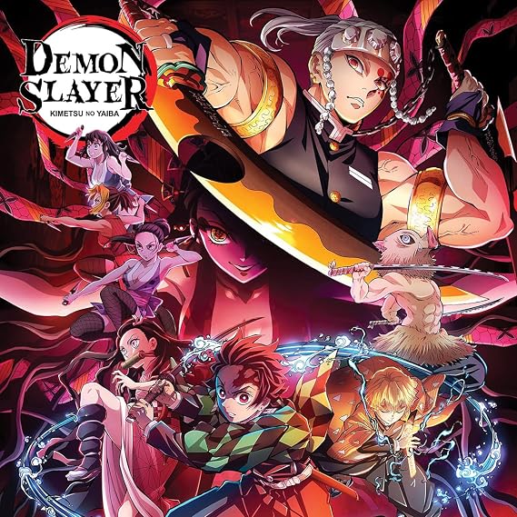 CINEMAFLIX Demon Slayer - Anime - POSTER - Measures 12 x 12 inches