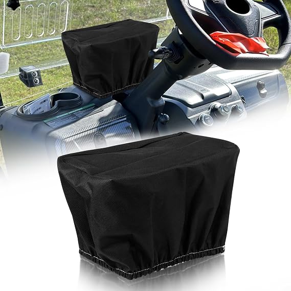 Black Golf Cart Waterproof Touchscreen Cover Compatible with Evolution & Denago- Classic 2/4 Plus, for Forester 4/6 Plus,for Carrier 6/8 Plus, D5 Ranger/Maverick (2+2/4/6 /Passenger),Nomad/Rover