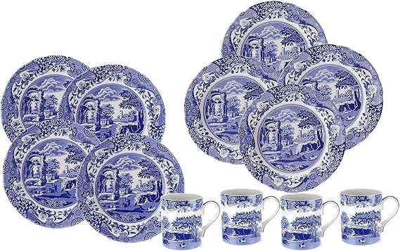 Spode Blue Italian 12 Piece Set