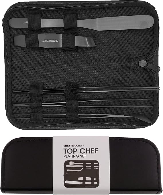 Plating Tools Set, Culinary Professiona Chef Plating Kit,11 Piece Culinary Plating Set, Black (5)