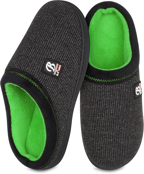 BIAL Mens Slippers, Memory Foam House Slippers Shoes with Anti Slip Sole for Men, Home Slippers Slides for Indoor, Outdoor, Bedroom.