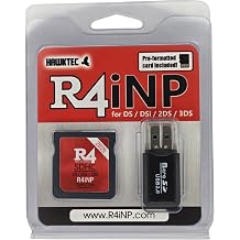 R4 2024 HK SDHC Dual Core Update Adapter Card with 16GB TF SD Card for DS DSI 2DS 3DS NDS, No Game Timebomb, White