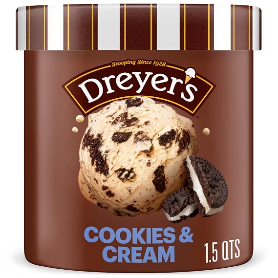 Edy's Grand Cookies 'N Cream Ice Cream, 48 oz